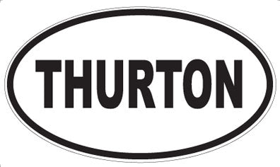 THURTON - Oval Sticker