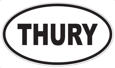 THURY - Oval Sticker