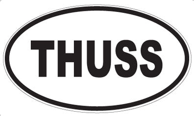 THUSS - Oval Sticker