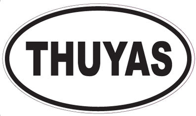 THUYAS - Oval Sticker