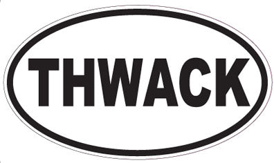 THWACK - Oval Sticker