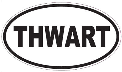 THWART - Oval Sticker