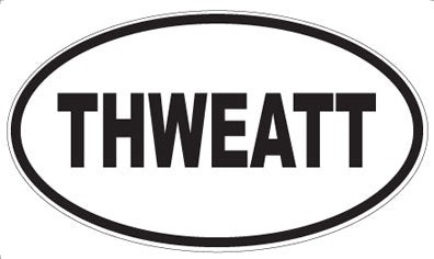 THWEATT - Oval Sticker