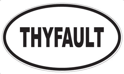 THYFAULT - Oval Sticker