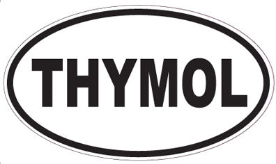 THYMOL - Oval Sticker