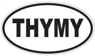 THYMY - Oval Sticker