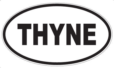 THYNE - Oval Sticker