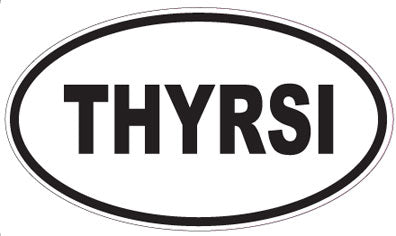 THYRSI - Oval Sticker