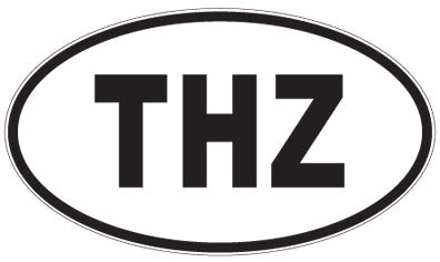THZ - 3 Letter Initials Oval Magnet