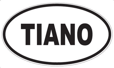 TIANO - Oval Sticker