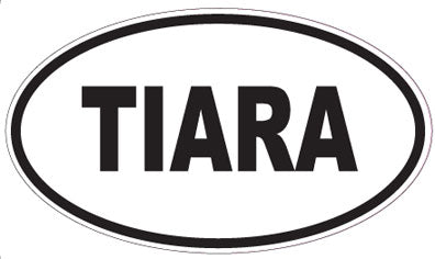 TIARA - Oval Sticker
