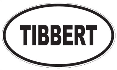 TIBBERT - Oval Sticker