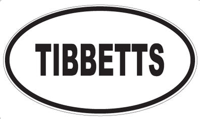 TIBBETTS - Oval Sticker