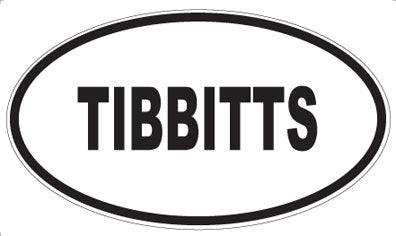 TIBBITTS - Oval Sticker
