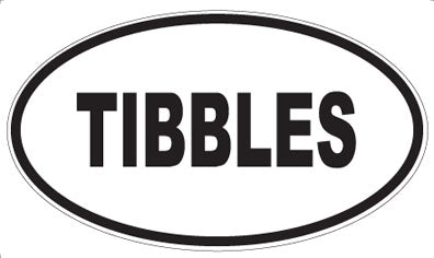 TIBBLES - Oval Sticker