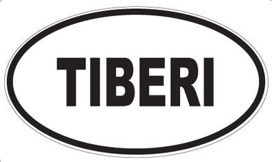 TIBERI - Oval Sticker