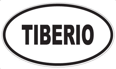 TIBERIO - Oval Sticker