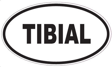 TIBIAL - Oval Sticker