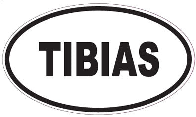 TIBIAS - Oval Sticker