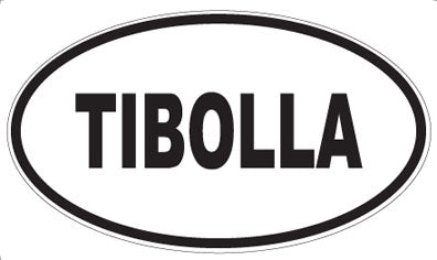 TIBOLLA - Oval Sticker