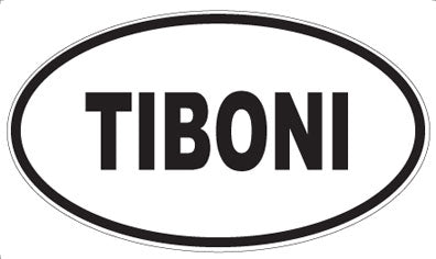 TIBONI - Oval Sticker