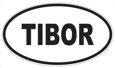 TIBOR - Oval Sticker