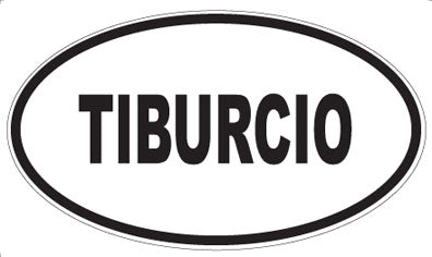 TIBURCIO - Oval Sticker