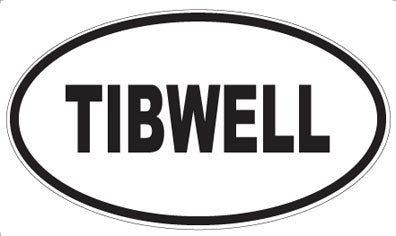 TIBWELL - Oval Sticker