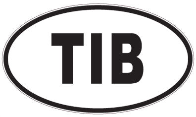 TIB - 3 Letter Initials Oval Magnet