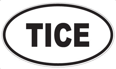 TICE - Oval Sticker