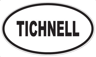 TICHNELL - Oval Sticker