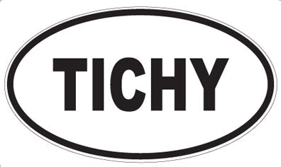 TICHY - Oval Sticker