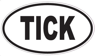 TICK - Oval Sticker