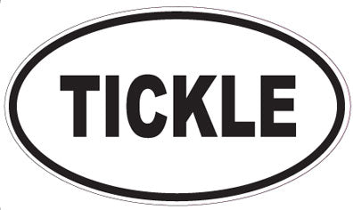 TICKLE - Oval Sticker