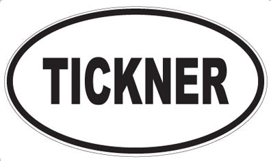 TICKNER - Oval Magnet