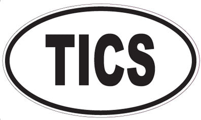 TICS - Oval Sticker