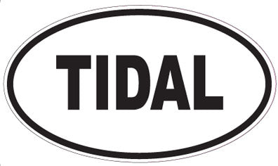 TIDAL - Oval Magnet