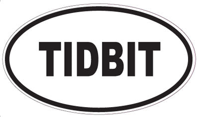 TIDBIT - Oval Sticker