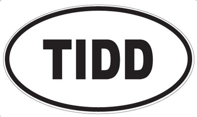TIDD - Oval Magnet