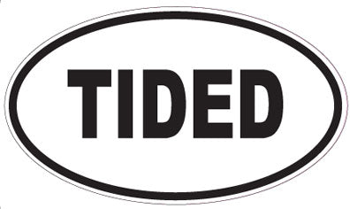 TIDED - Oval Sticker