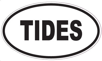 TIDES - Oval Magnet