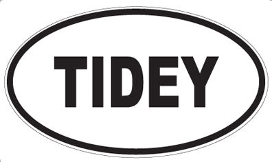 TIDEY - Oval Magnet
