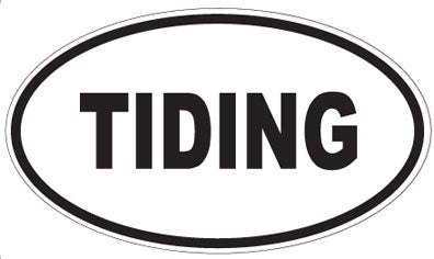 TIDING - Oval Sticker