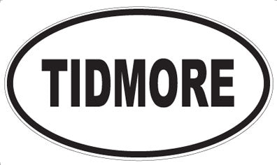 TIDMORE - Oval Sticker