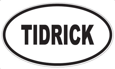 TIDRICK - Oval Magnet