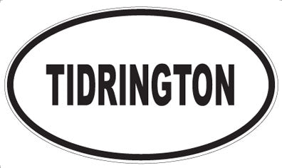 TIDRINGTON - Oval Magnet