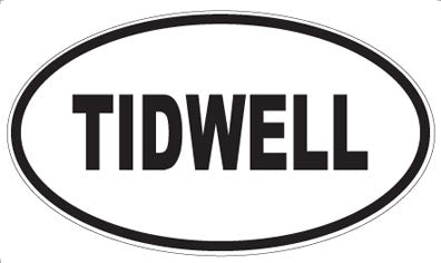 TIDWELL - Oval Sticker