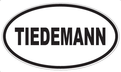 TIEDEMANN - Oval Sticker