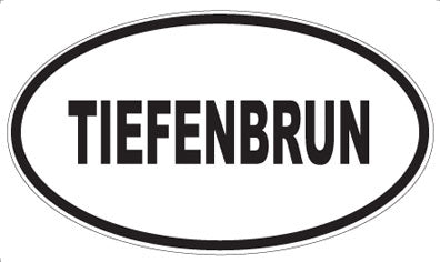 TIEFENBRUN - Oval Sticker