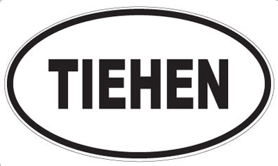 TIEHEN - Oval Magnet